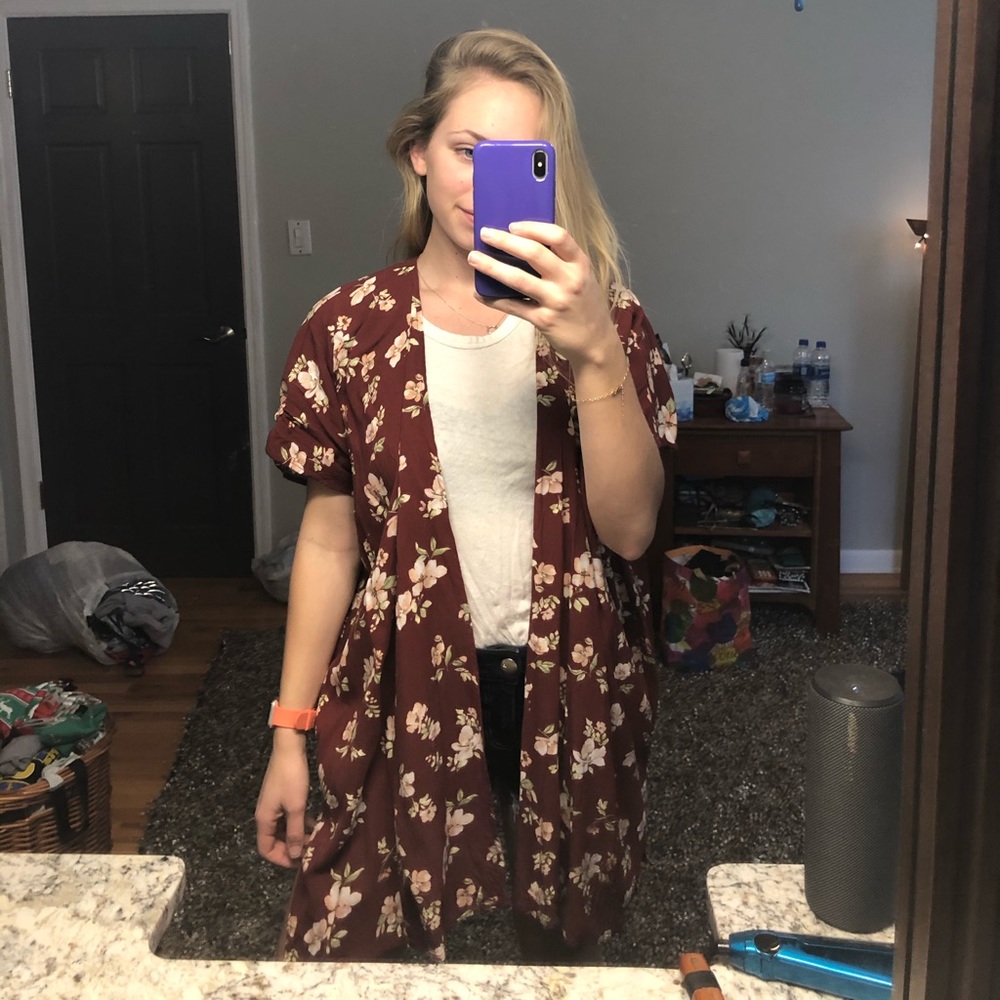 floral cardigan